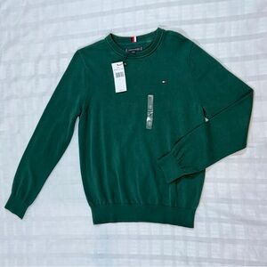 Tommy Hilfiger Men's Dark Green Crewneck Sweater